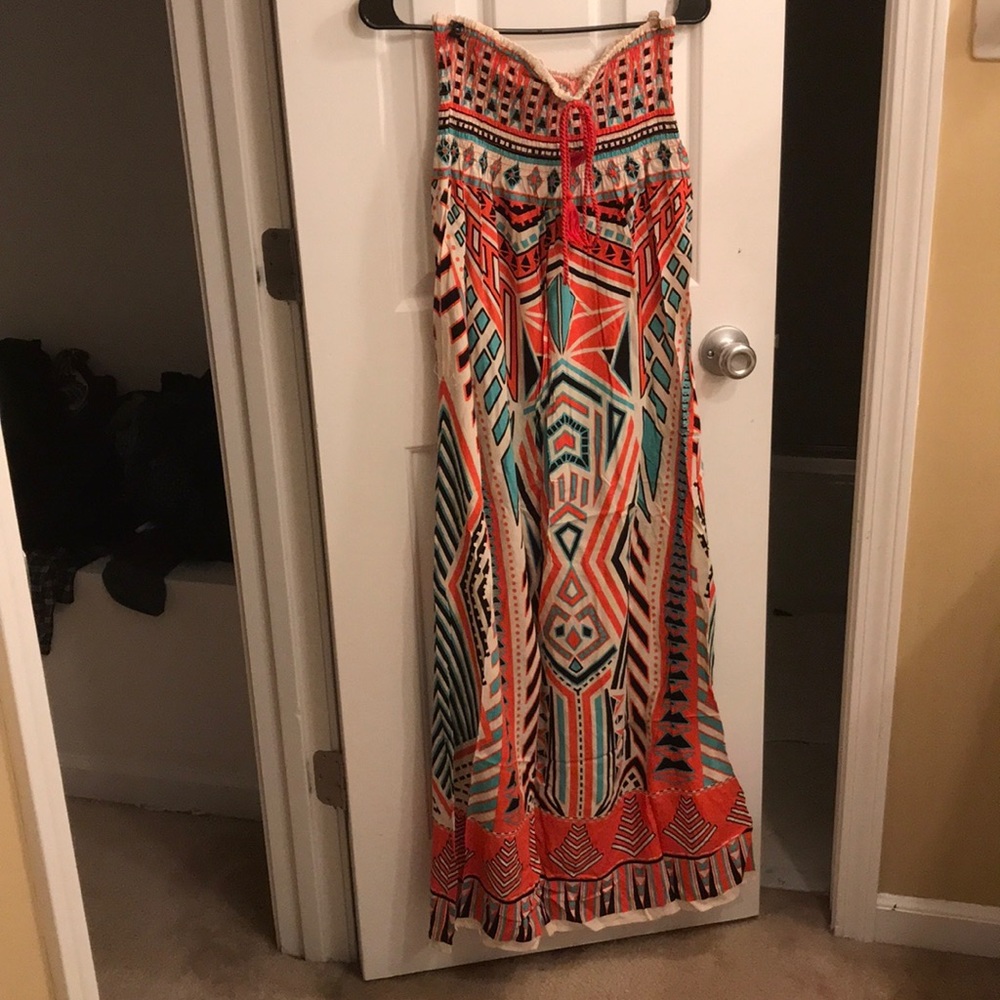 Strapless long dress